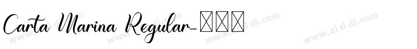 Carta Marina Regular字体转换